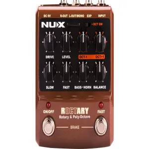 NUX ROCTARY Force Guitar Effect Pedal 2-in-1 Rotary Speaker & Octave