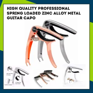 Gold High Quality Professional Spring Loaded Zinc Alloy Metal Capo