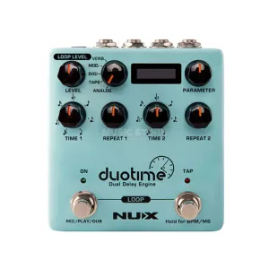 NUX NDD-6 Duotime Dual Stereo Delay Guitar Effects Pedal