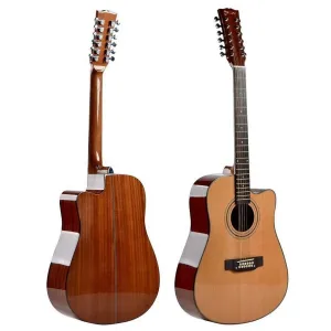 Buy NATURAL Deviser 12 String Semi Acoustic Guitars
