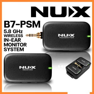 NUX B-7PSM 5.8 GHz Wireless In-Ear Monitor System Stereo IEM