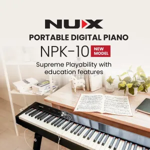 NuX NPK-10 88-Key Scaled Hammer-Action Portable Digital Piano