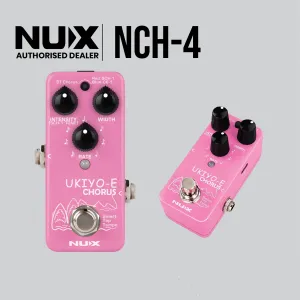 NUX NCH-4 UKIYO-E Mini Chorus Guitar Effects Pedal Pink