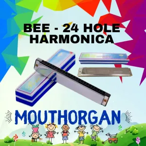 BEE Harmonica Mouth Organ 24 Holes with 48 Tones