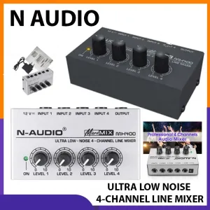 N Audio MX400 4 Channels Line Audio Mixer Stereo Headphone