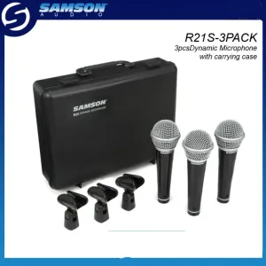 Samson R21 Dynamic Vocal Microphone 3-Pack