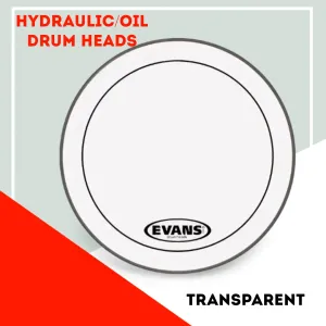 EVANS Hydraulic Oil Drum Skin Heads Dry Sound