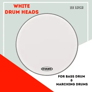 EVANS Single Ply White Drum Skin Head