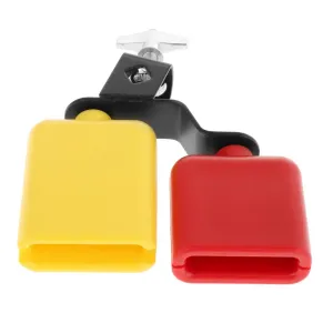 Generic Low High Pitched Drum Set Percussion Multicolor Cowbell