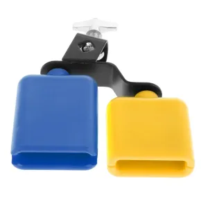 Generic Cowbell Drum Set Low High Pitched Multicolor