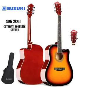 SUZUKI Dreadnaught Cutaway Steel String Acoustic Guitar
