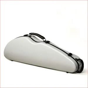 Generic White Half Moon Model Violin Case 4/4 Carbon Fiber