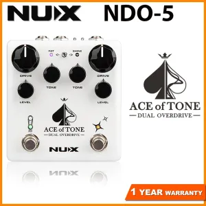 NUX NDO-5 Ace Of Tone Dual Overdrive Guitar Effects Pedal