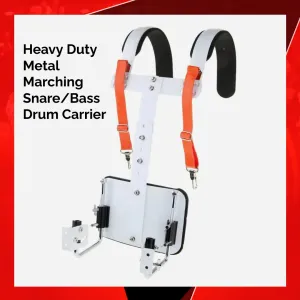 White Marching Snare Drum Carrier Thickened Shoulder Pad