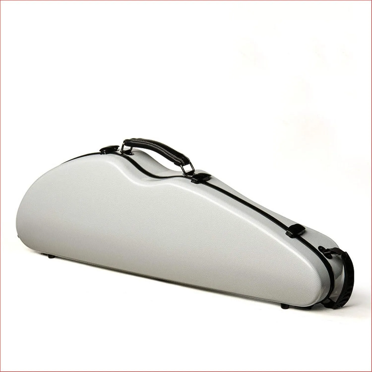 Generic White Half Moon Model Violin Case 4/4 Carbon Fiber