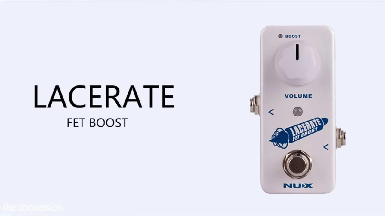NUX LACERATE FET Boost Pedal - White - image 4