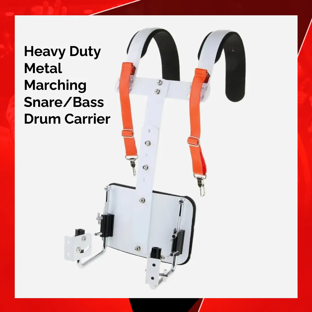 White Marching Snare Drum Carrier Thickened Shoulder Pad