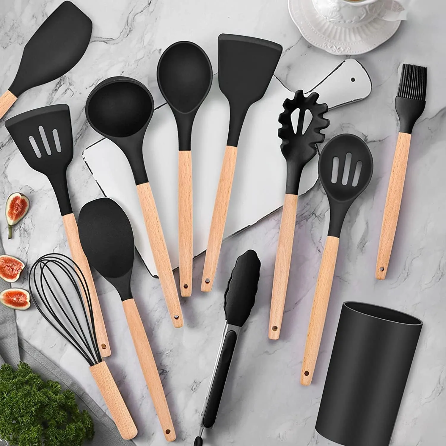 Generic Non Stick Silicone Spatula Set 12pcs Heat Resistant