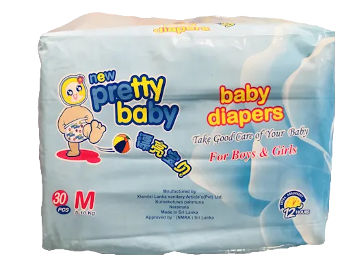 Pretty Baby Essential Pack Disposable Diaper M Size (5-12kg)