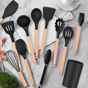 Generic Non Stick Silicone Spatula Set 12pcs Heat Resistant