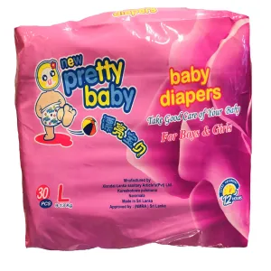 Pretty Baby Diapers Large Essential Pack (8-14kg)