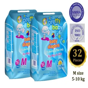 Pretty Baby Diapers Medium 5-10kg Economy