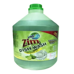 Zim Quality Dish Wash Liquid 4L Lemon