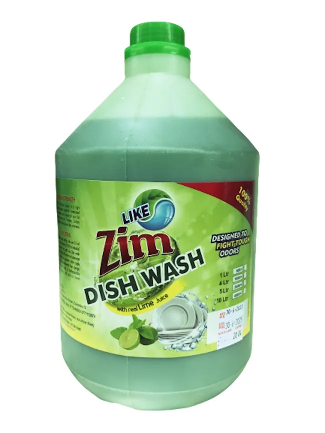 Zim Quality Dish Wash Liquid 4L Lemon