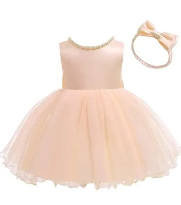 Champagne Party Frock Dress for Girls 1-6 Years - image 1