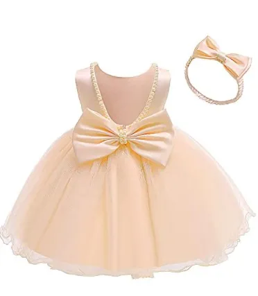 Champagne Party Frock Dress for Girls 1-6 Years - image 2