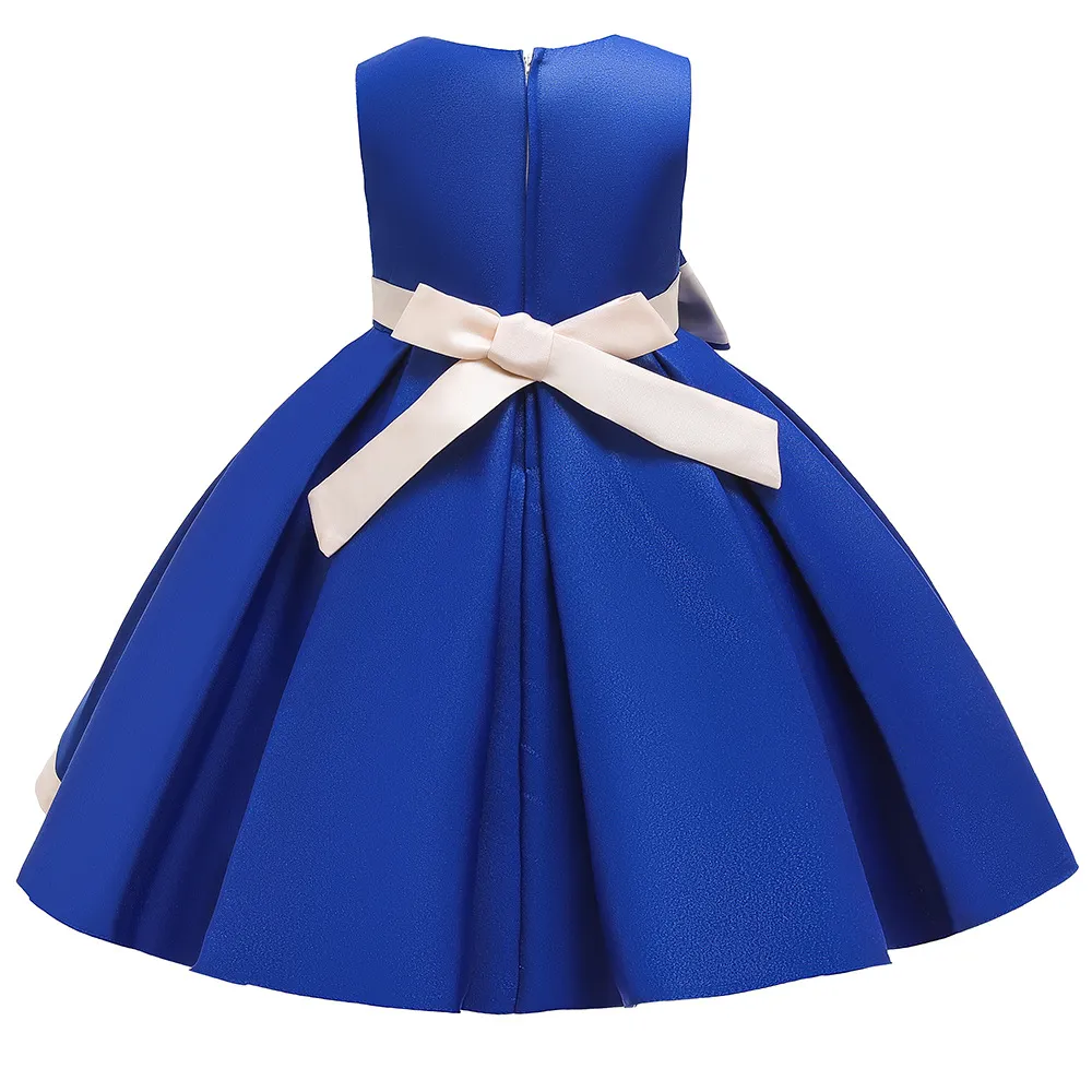 Generic Party Casual Frock Dress Blue 1-6 Yrs - image 2