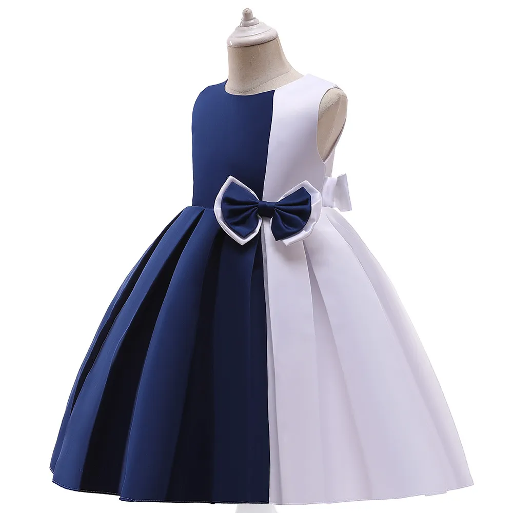 Generic Blue Party Casual Frock Dress for Girls 1-6 Years - image 3