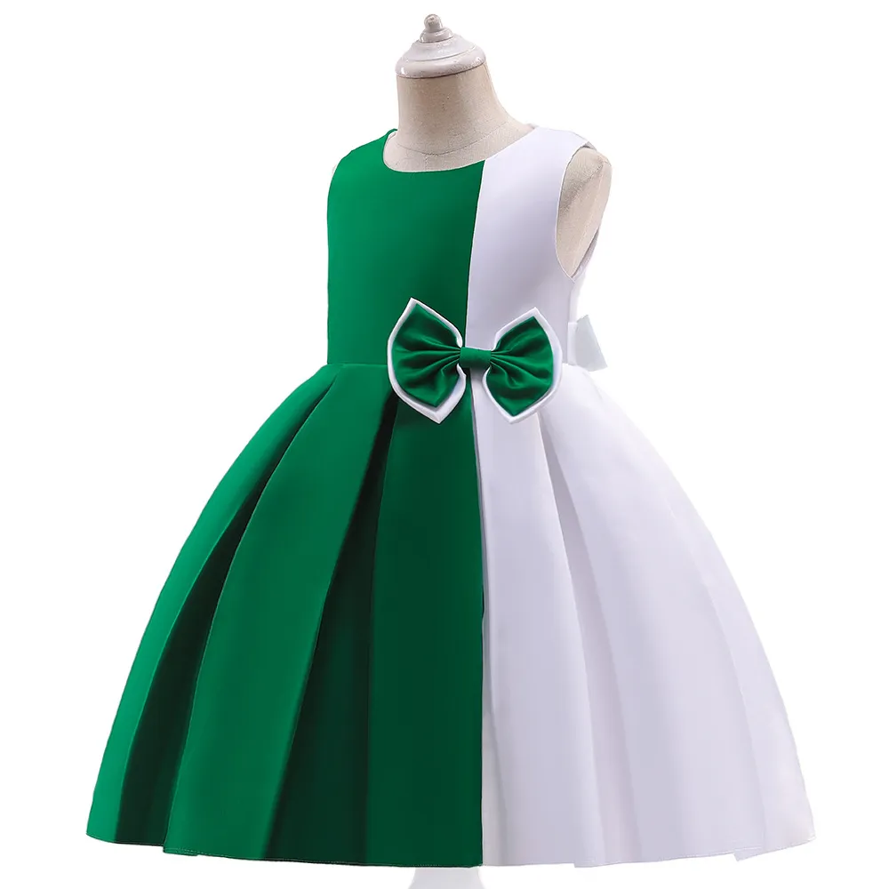 Green Party Casual Frock Dress For Girls 1-6 Years - image 2