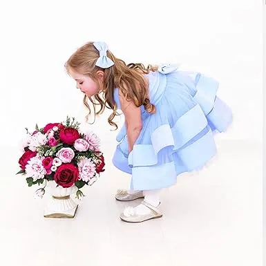S H E E N S 2-6 Years Baby Girl Ruffle Lace Backless Pageant Dress - image 2