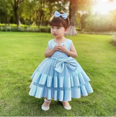 S H E E N S 2-6 Years Baby Girl Ruffle Lace Backless Pageant Dress - image 4