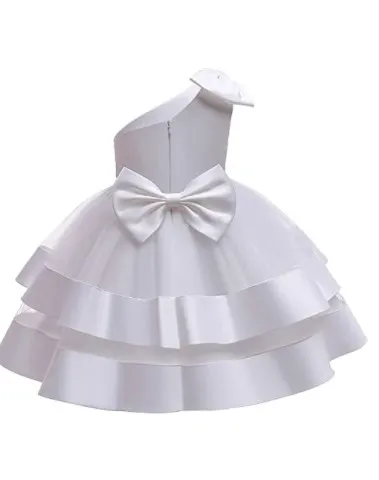 Generic Party Casual Frock Dress White, For Girls 1-6Y - image 2