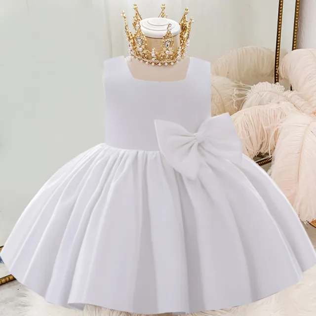 Generic White Party Frock Dress for Girls 1-6Y