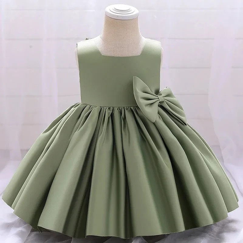 Generic Green Adorable Party Frocks Baby Girls