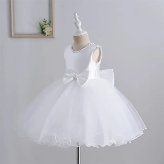 Generic White Party Frock For Girls Dresses 6Y