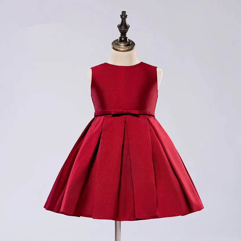 Generic Party Casual Frock Dress Girls 1-12 Years Red
