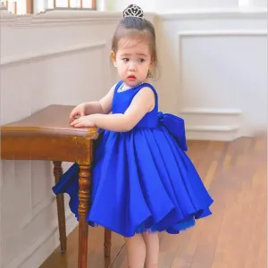 Generic Party Casual Frock Dress Blue 8Y