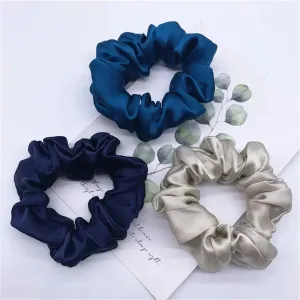 Generic Multicolor 3-Pc Pure Silk Hair Scrunchie