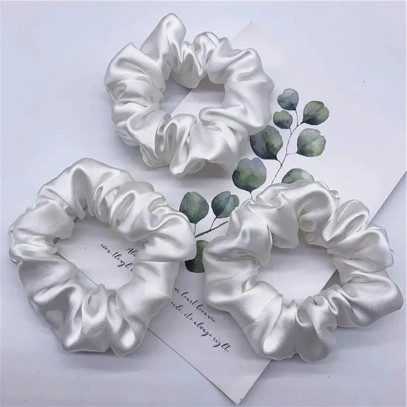 Generic 3 Pieces Silk Hair Scrunchie Hair Ties Band - image 2