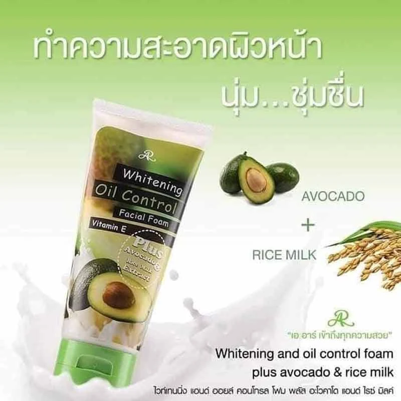 AR Oil Control VitaminE Avocado Rice Milk Face Wash - image 3