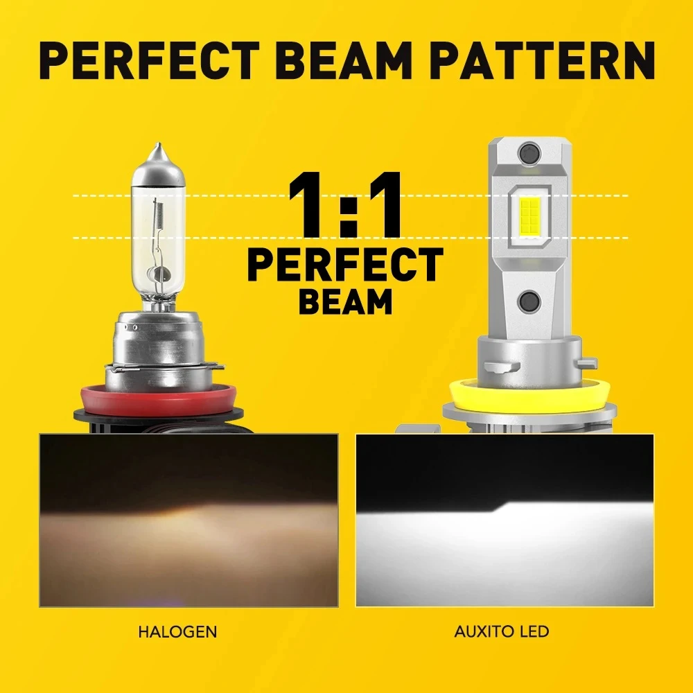 AUXITO 9005 HB3 H11 LED Nofan Headlight Bulb - image 2