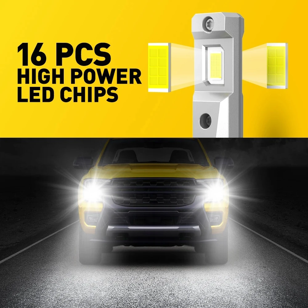 AUXITO 9005 HB3 H11 LED Nofan Headlight Bulb - image 6