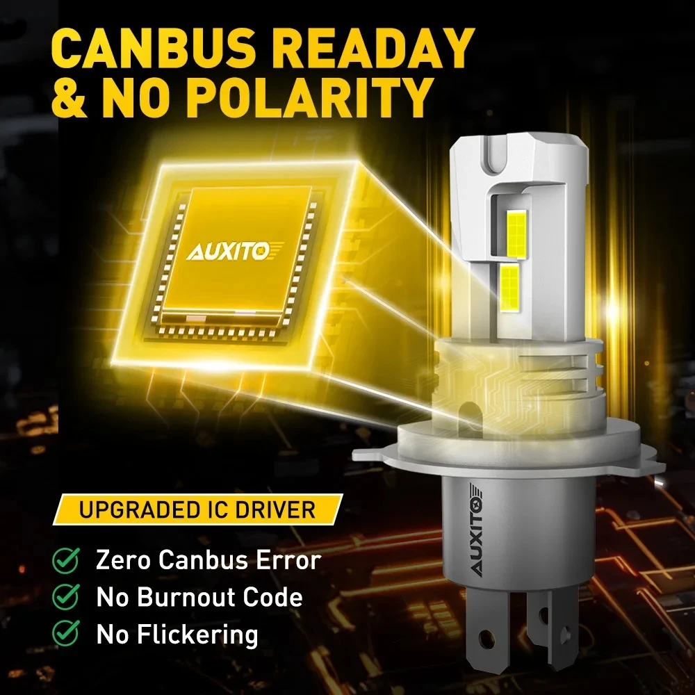 AUXITO H4 Hi/Lo Beam LED Headlight bulbs - image 5