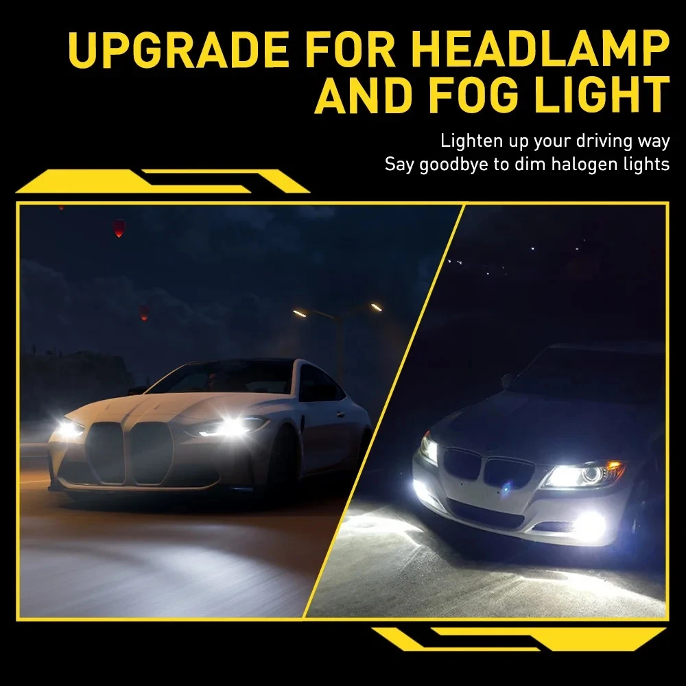 AUXITO H8 H9 H11 H16J 9005 HB3 LED Headlight Bulb 6500K - image 3