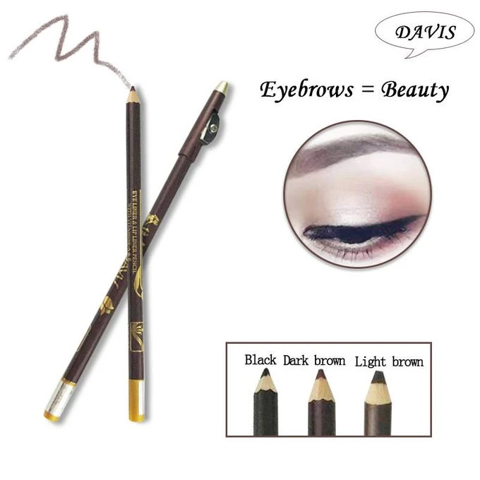 Davis Eye Pencil Water Proof Matte Finish - Dark Brown