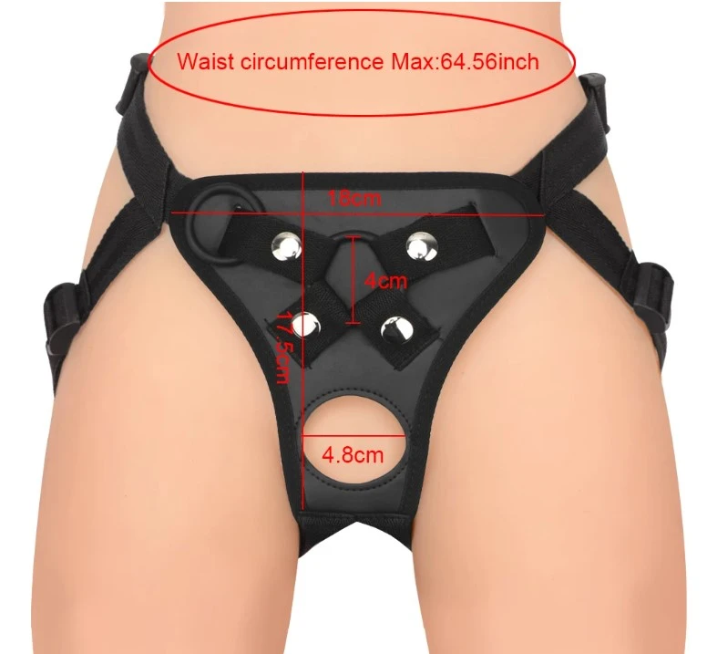 Generic Dildo Pants Double Dildo Harness Belt with Rings - image 4